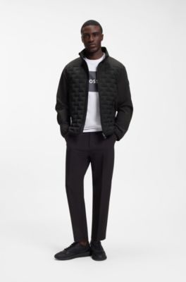 Water-repellent jacket with certified down filling, Black