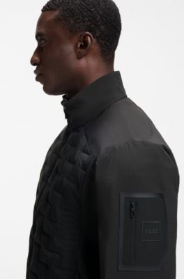 Water-repellent jacket with certified down filling, Black