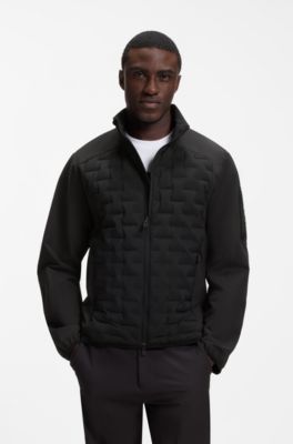 Water-repellent jacket with certified down filling, Black
