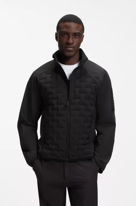 Water-repellent jacket with certified down filling