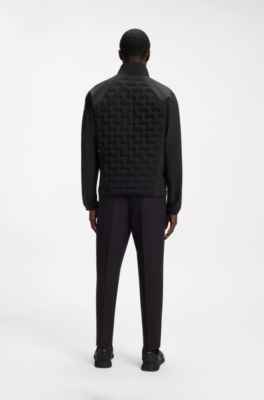 Water-repellent jacket with certified down filling, Black