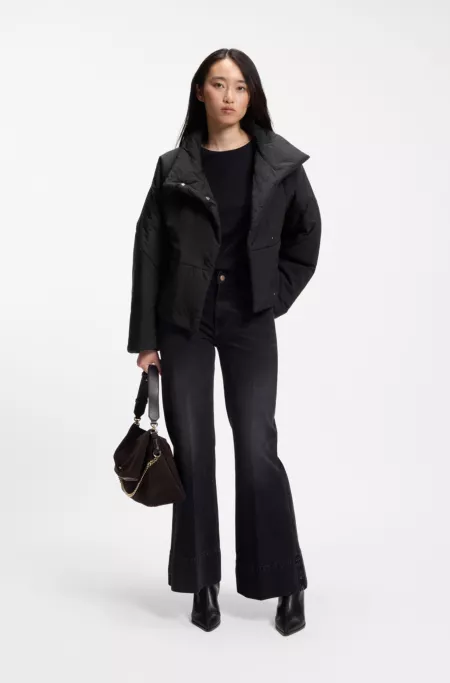 Veste déperlante avec col montant