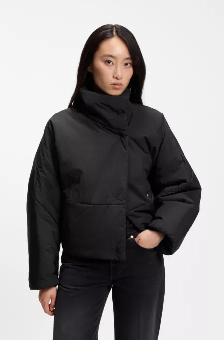 Veste déperlante avec col montant