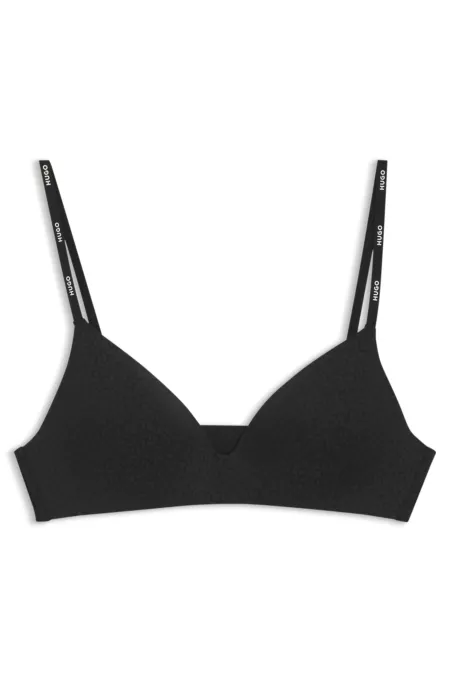 Brassière en jersey stretch avec imprimé léopard