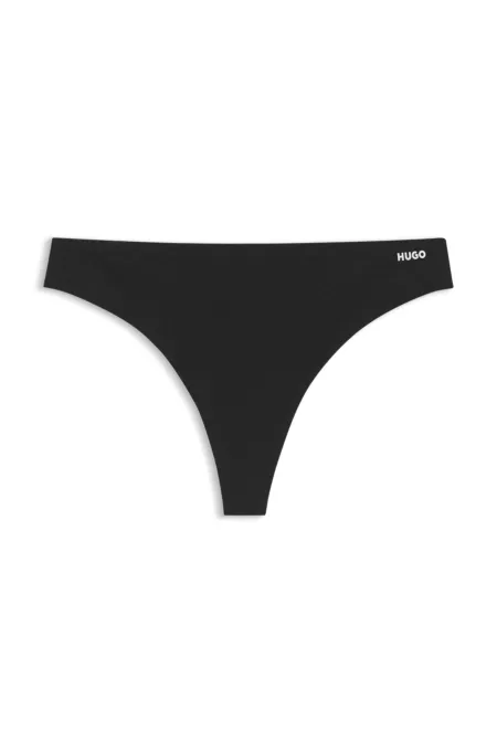 Slip taille basse imprimé en microfibre stretch