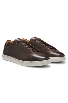 Gary trainers in brushed leather