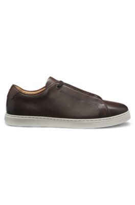 Boss Gary trainers in brushed leather låga sneakers herr – bild 3