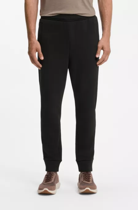 Cotton-blend tracksuit bottoms with embroidered logo