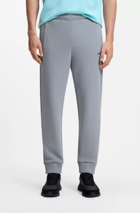 Cotton-blend tracksuit bottoms with embroidered logo