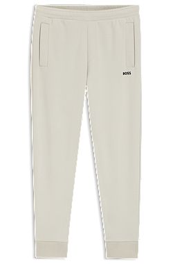 Cotton-blend tracksuit bottoms with embroidered logo