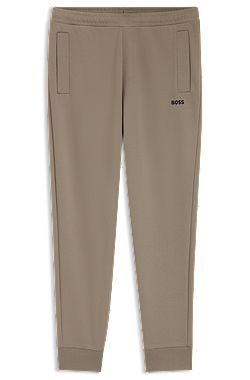 Cotton-blend tracksuit bottoms with embroidered logo
