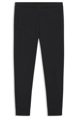 Boss Cotton-blend tracksuit bottoms with embroidered logo mjukisbyxor herr – bild 4