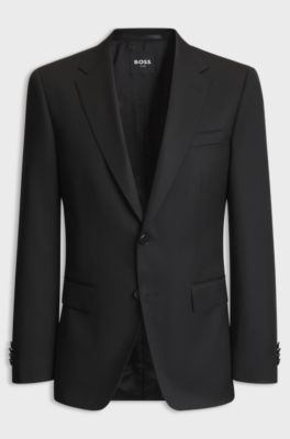 BOSS ONE slim-fit suit jacket, Black