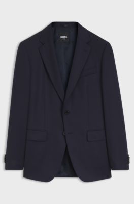 BOSS ONE slim-fit suit jacket, Dark Blue