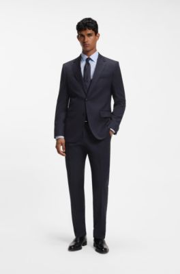 BOSS ONE slim-fit suit jacket, Dark Blue