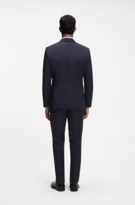 BOSS ONE slim-fit suit jacket, Dark Blue