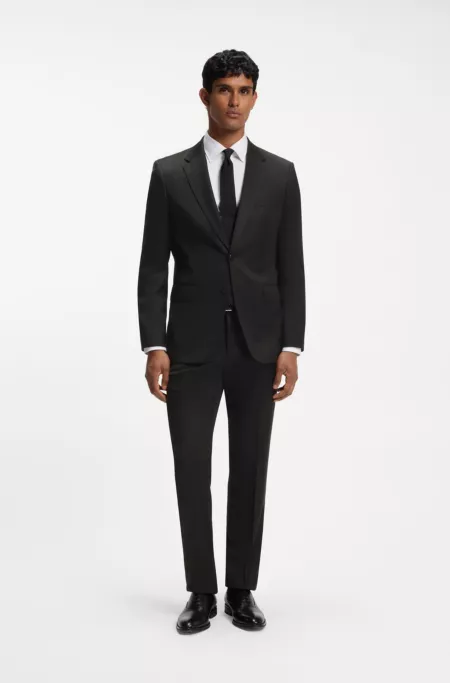 Slim-Fit Hose aus Schurwoll-Serge
