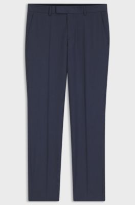 BOSS ONE slim-fit trousers, Light Blue
