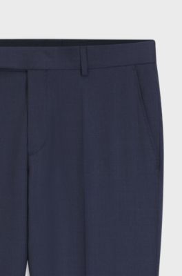 BOSS ONE slim-fit trousers, Light Blue