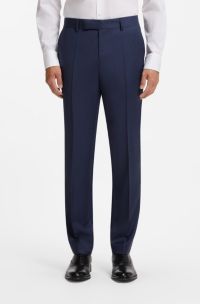 BOSS ONE slim-fit trousers, Light Blue