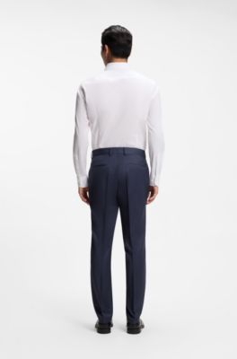 BOSS ONE slim-fit trousers, Light Blue