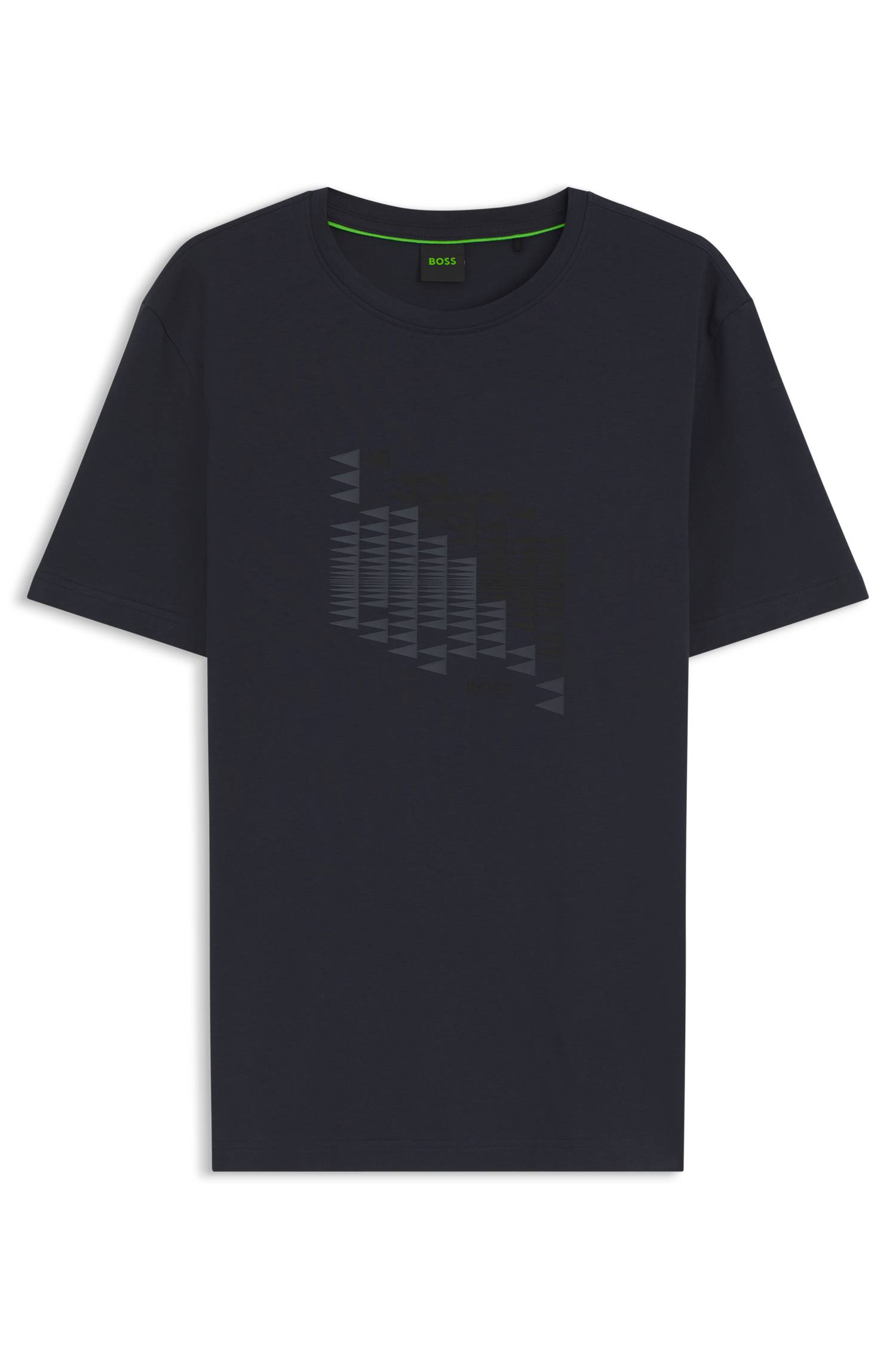 Boss Network Flag marinblå t-shirt herr – bild 5