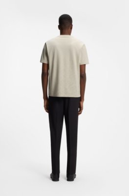 Boss Cotton-piqué T-shirt with all-over print herr – bild 3