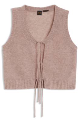 Tie-front cardigan in Italian yarn 1