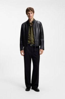 Hugo Relaxed-fit shirt in cotton twill with chest logo casual skjortor herr – bild 2