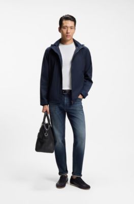 Maine Dunkelblaue Regular-Fit Jeans aus Stretch-Baumwolle, Dunkelblau