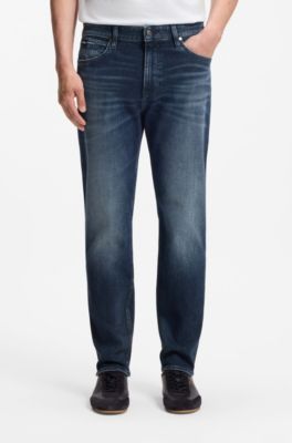 Maine Dunkelblaue Regular-Fit Jeans aus Stretch-Baumwolle, Dunkelblau
