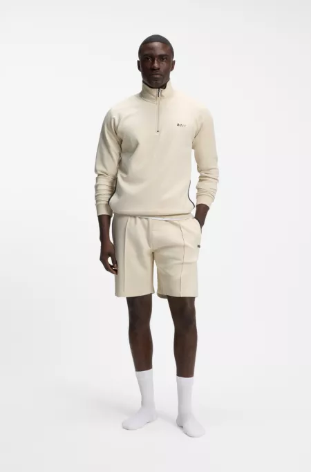 Veste en coton mélangé avec logo métallique
