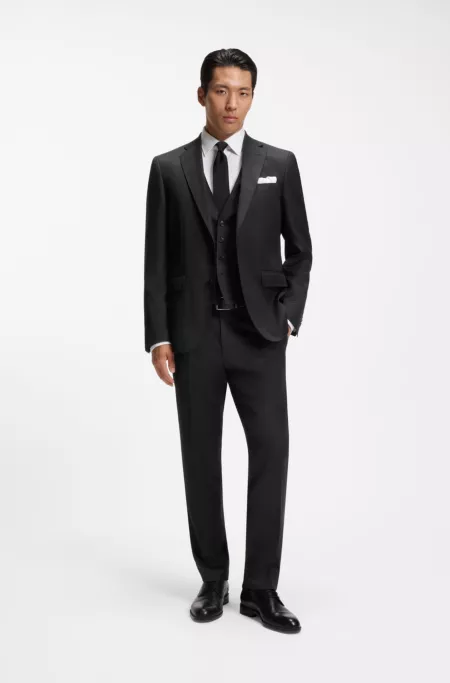 Slim-Fit Hose aus Schurwoll-Serge