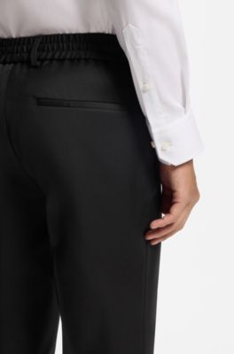 BOSS ONE slim-fit trousers, Black