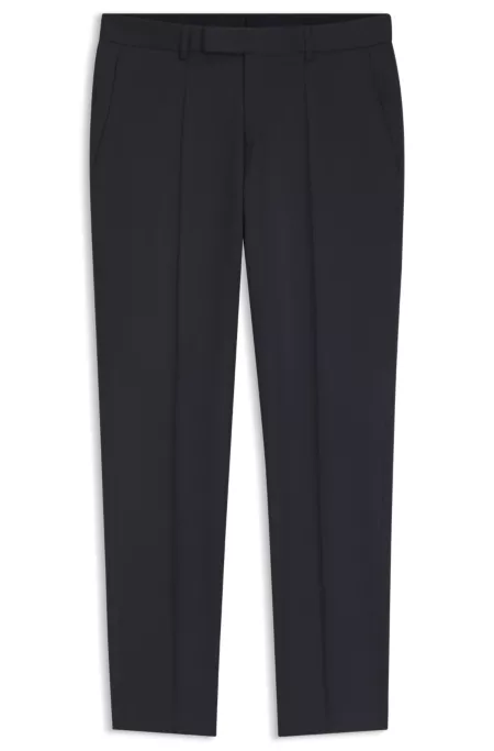 Pantalones extra slim fit en lana virgen bielástica