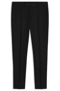 BOSS ONE virgin-wool trousers, Black