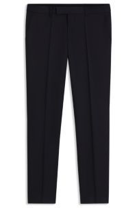 BOSS ONE virgin-wool trousers, Dark Blue