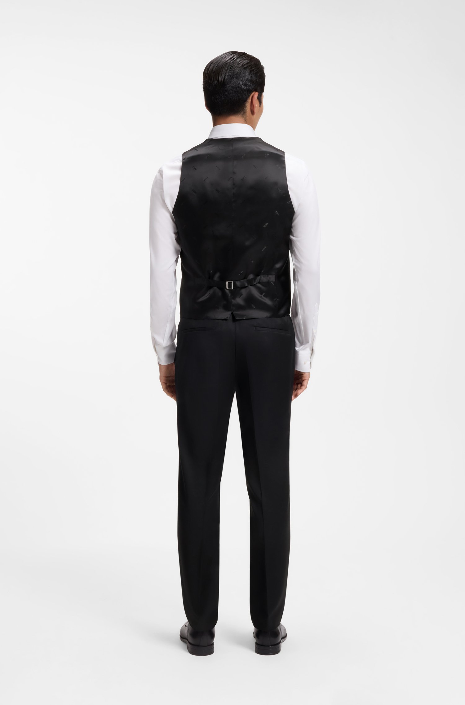 Boss ONE virgin-wool waistcoat västar herr – bild 2