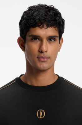 The Open cotton T-shirt with golf graphic, Black
