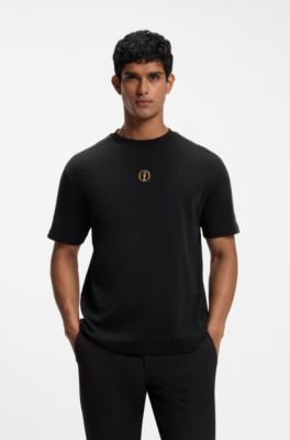 The Open cotton T-shirt with golf graphic, Black