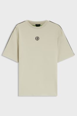The Open cotton T-shirt with golf graphic, Light Beige