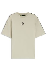 The Open cotton T-shirt with golf graphic, Light Beige