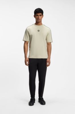 The Open cotton T-shirt with golf graphic, Light Beige