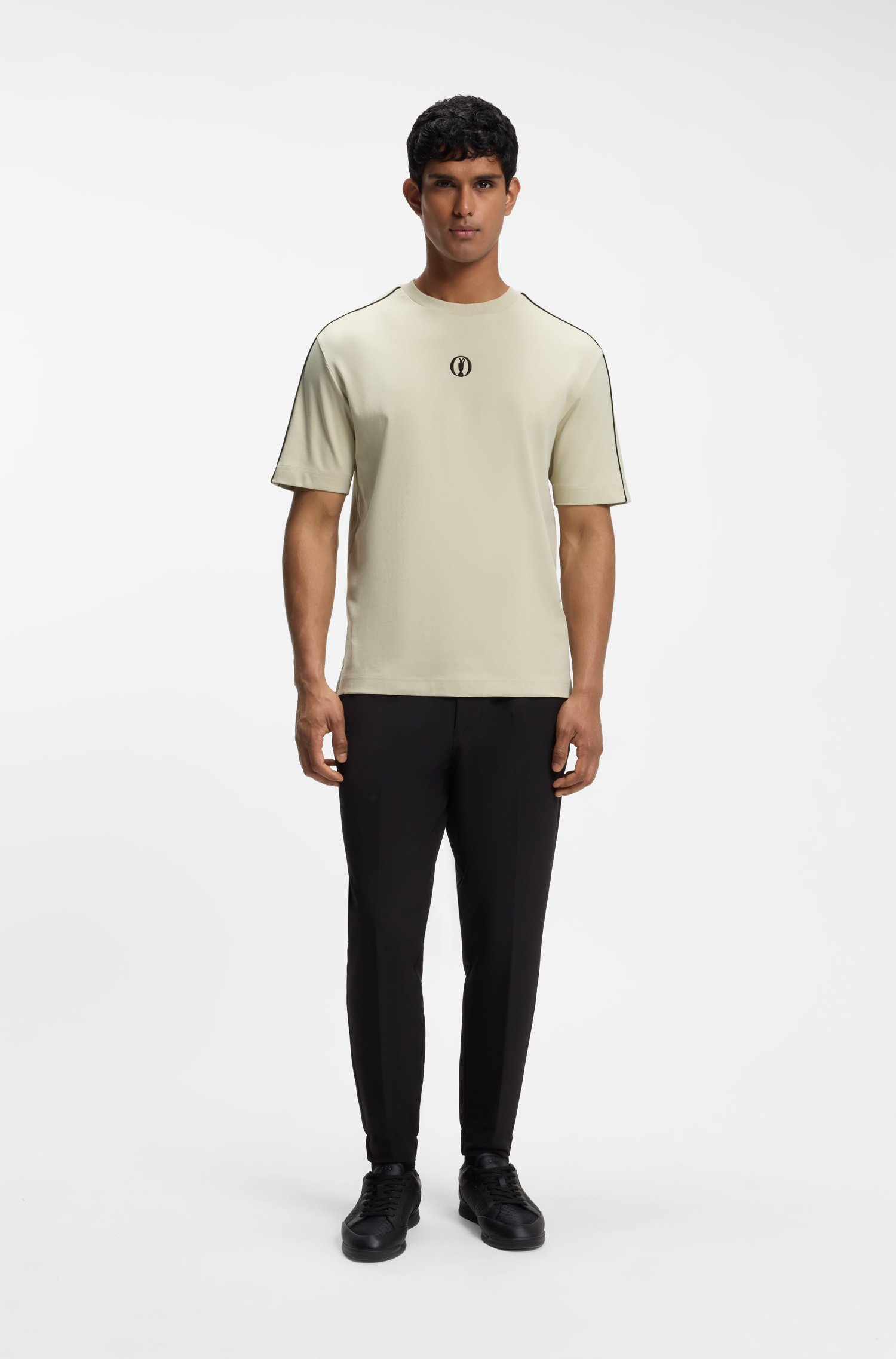 Boss The Open cotton T-shirt with golf graphic herr – bild 3