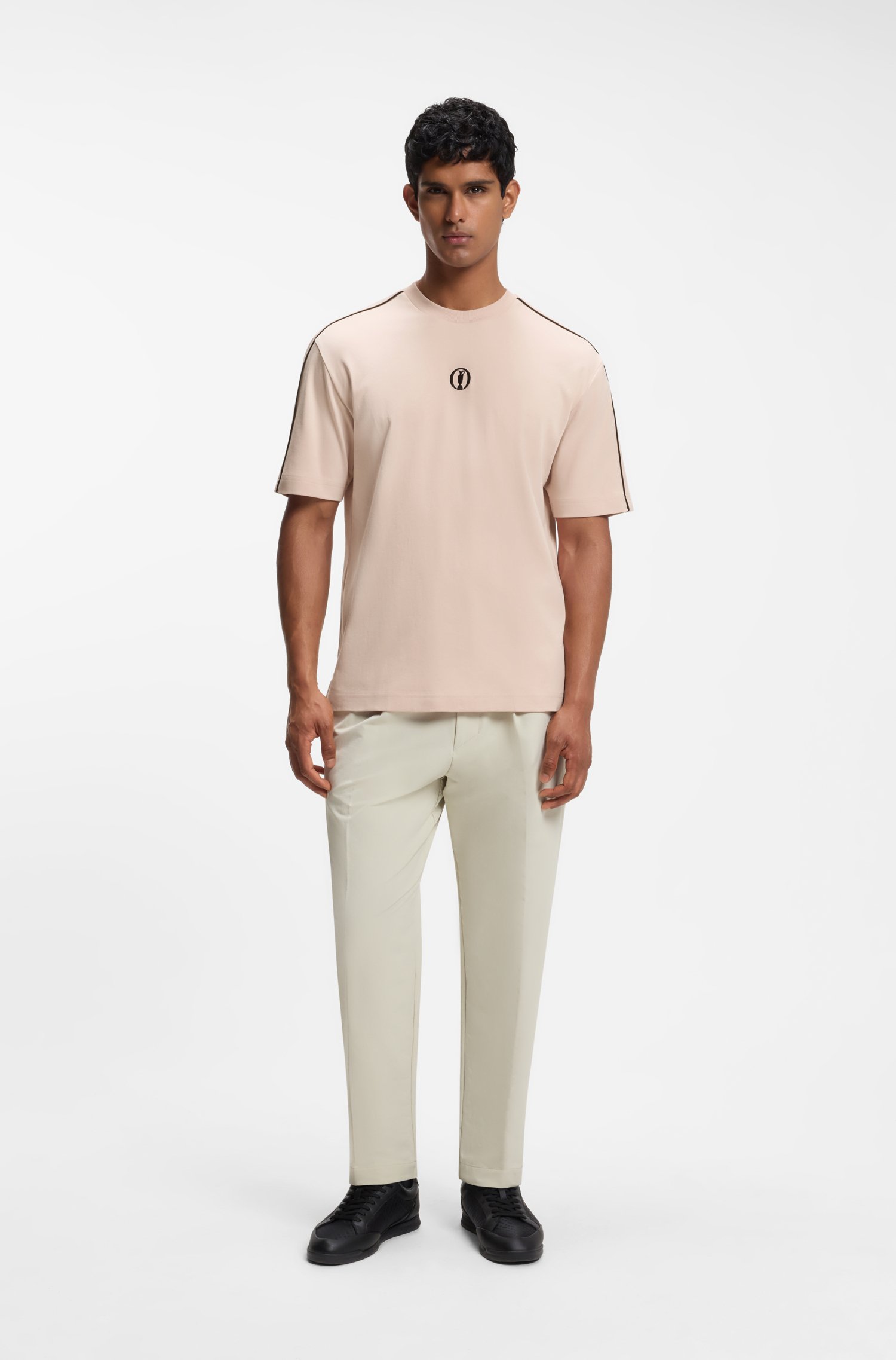 Boss The Open cotton T-shirt with golf graphic herr – bild 3