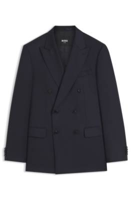 Boss ONE slim-fit suit jacket in virgin wool kavajer herr – bild 4