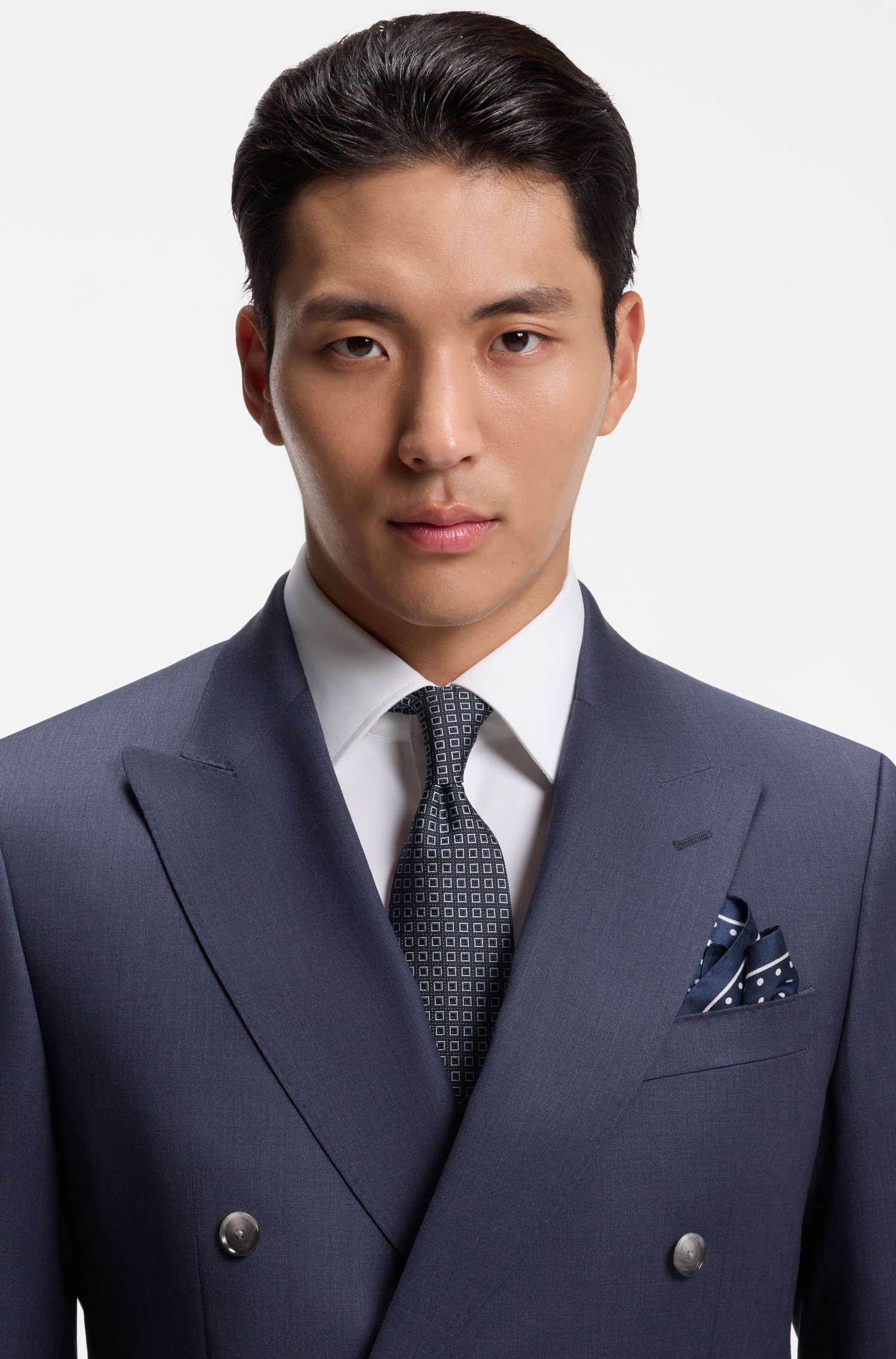 Boss ONE slim-fit suit jacket in virgin wool kavajer & blazers herr – bild 3