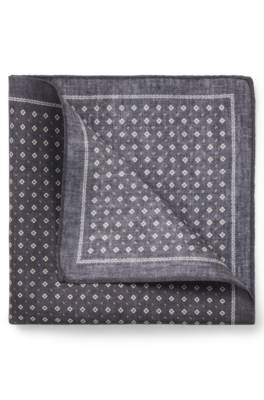 BOSS ONE Silk pocket square with printed pattern 1
