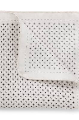 BOSS ONE Silk pocket square with printed pattern 1
