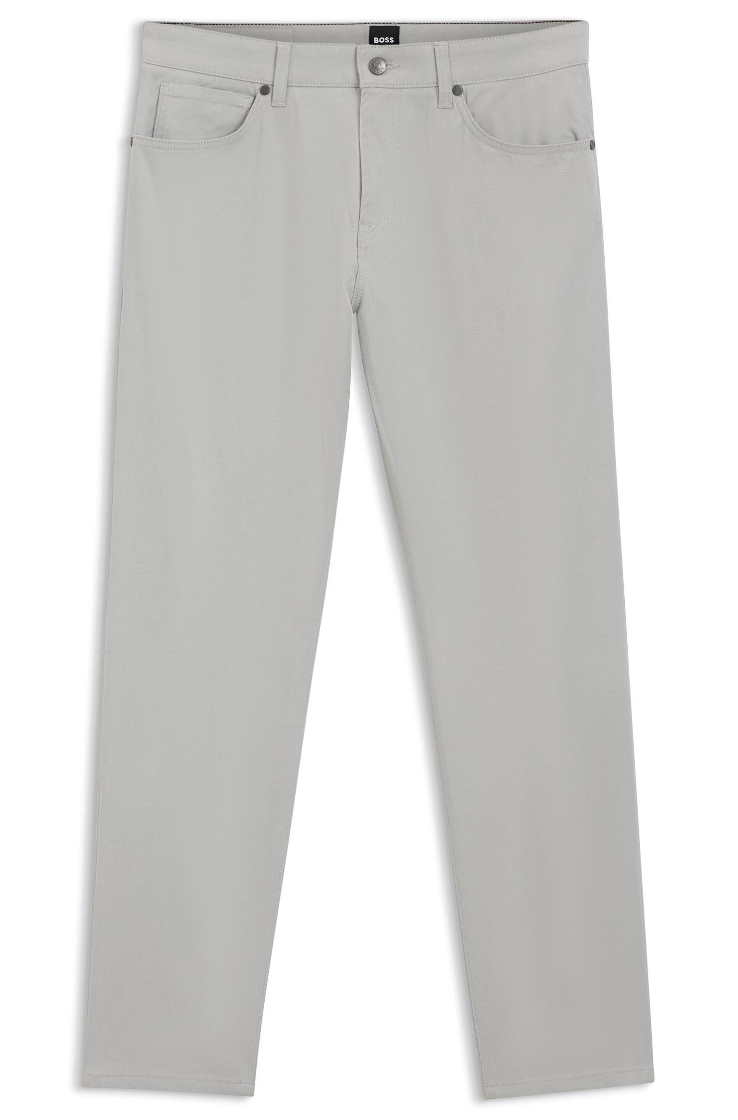 Boss Maine regular-fit trousers in brushed twill byxor herr – bild 4